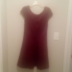 Banana Republic Plum Capped Sleeve Dress